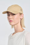 Beige heritage embroidered cap