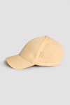 Butter beige soft touch embroidered cap