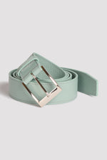 Mint long leather belt