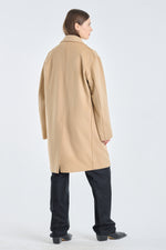 Oatmeal wool cashmere light coat