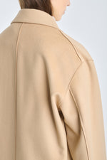 Oatmeal wool cashmere light coat