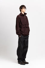 Wine red water repellent anorak