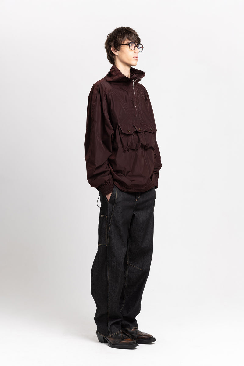 Wine red water repellent anorak