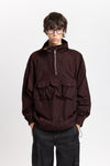Wine red water repellent anorak