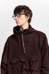 Wine red water repellent anorak