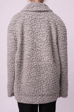 Light grey wool bomber jacket