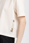 &#x2018;HERITAGE&#x2019;&#x2019; Natural & beige cotton boxy fit t-shirt