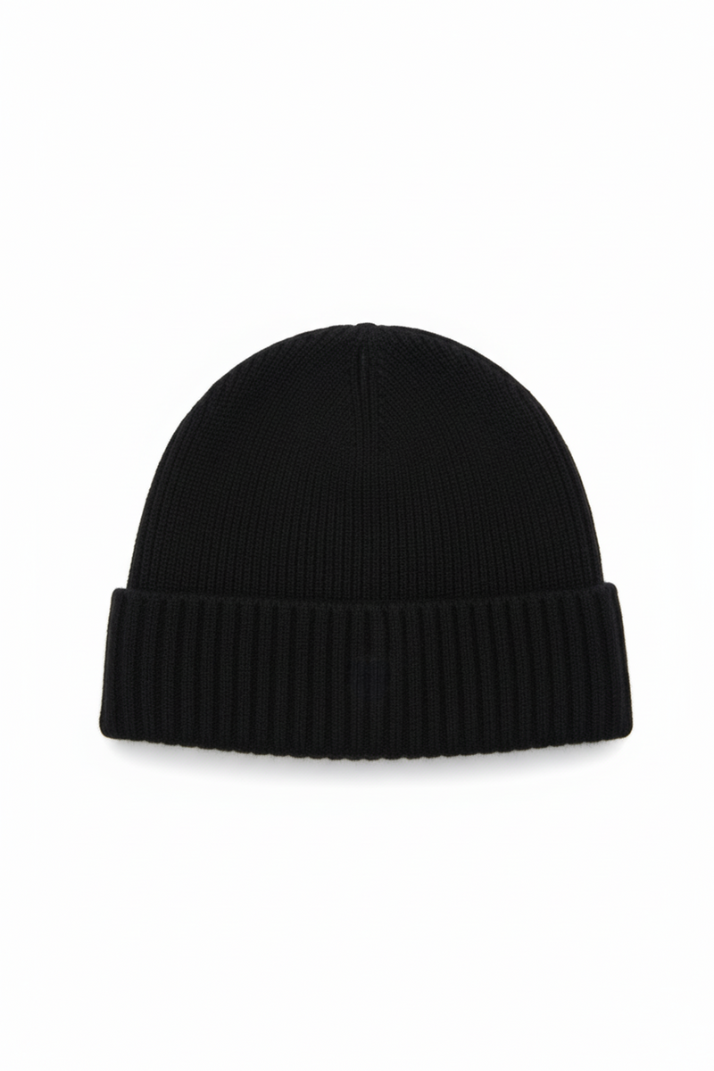 Black premium cashmere hat
