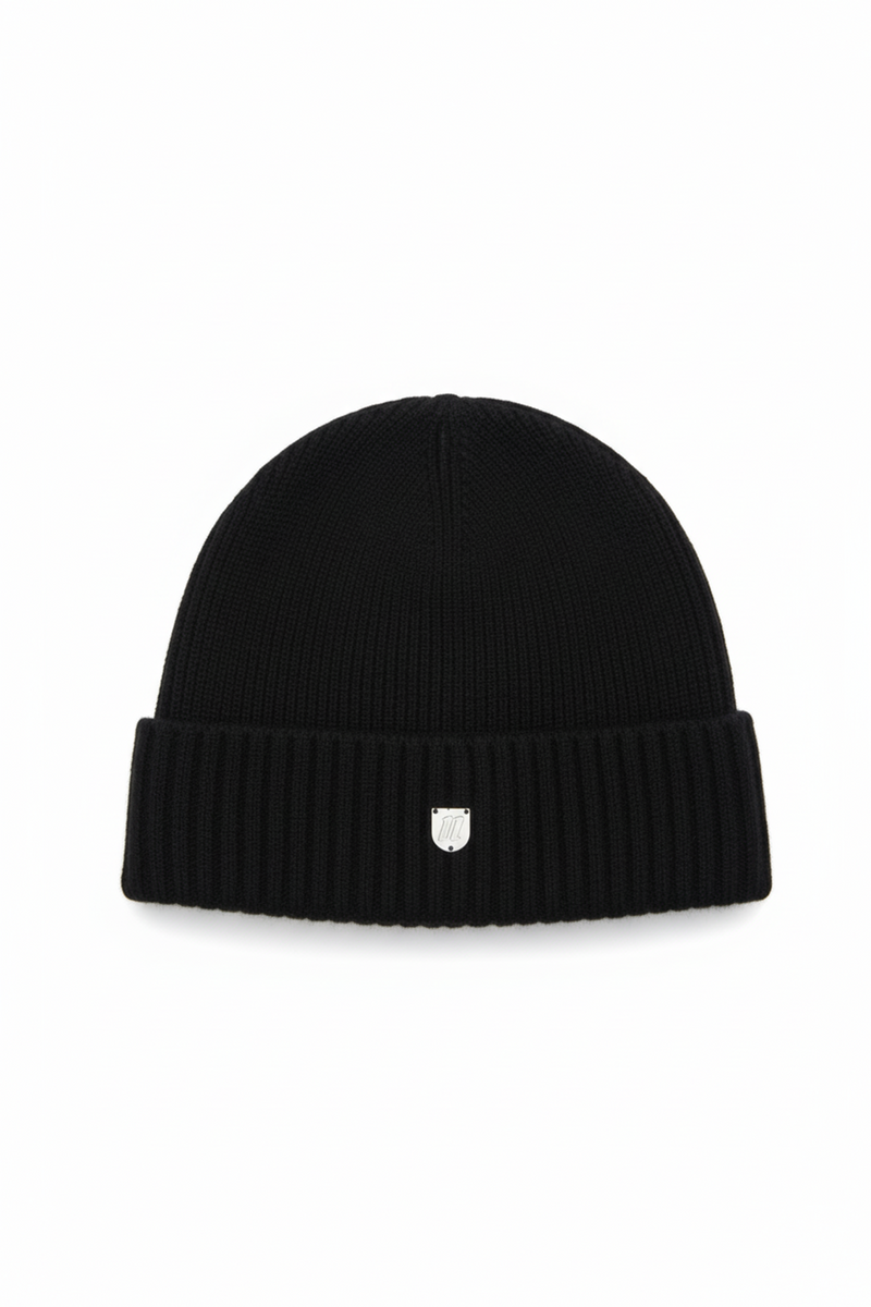 Black premium cashmere hat