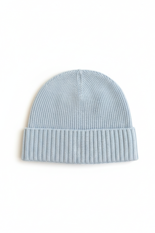 Cloud blue premium cashmere hat