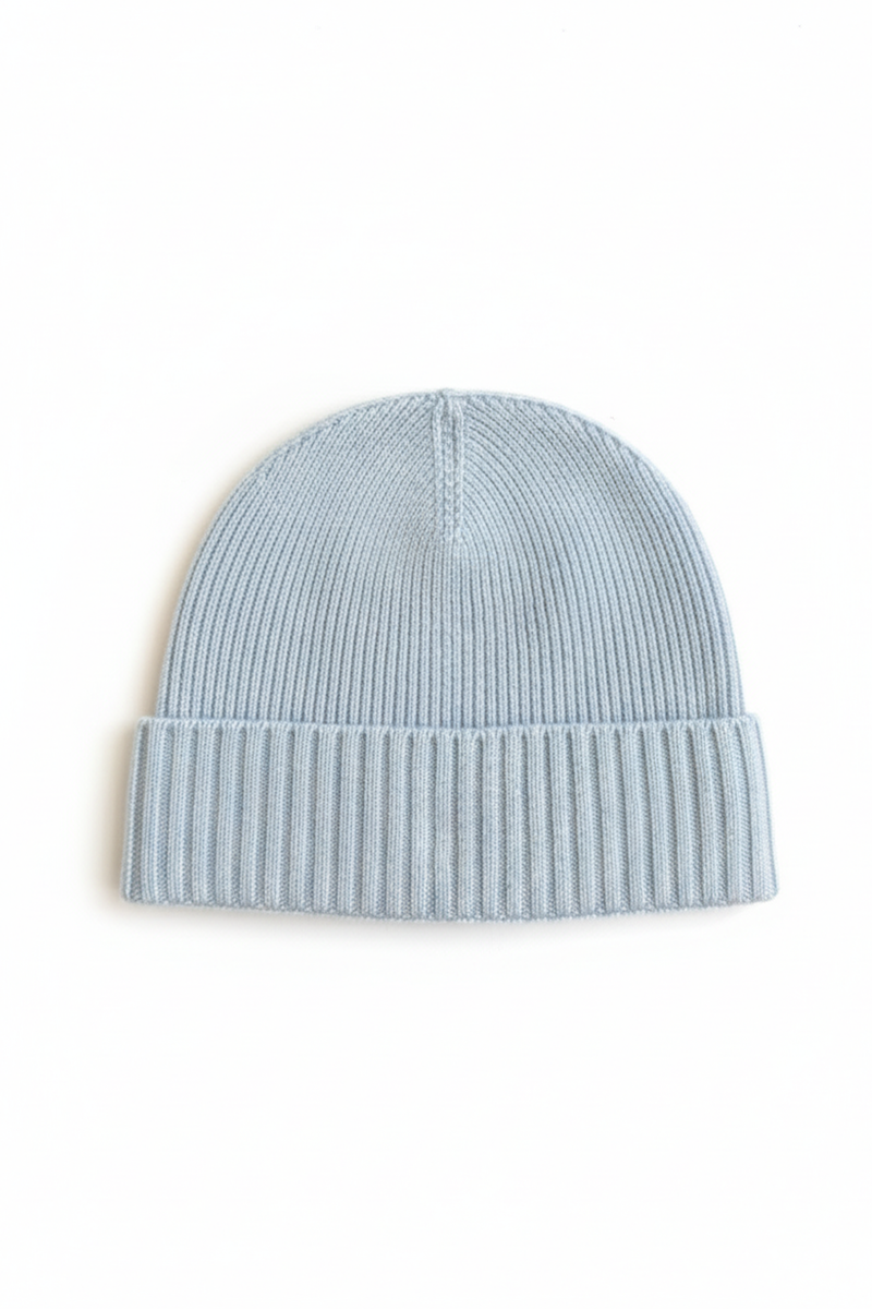 Cloud blue premium cashmere hat