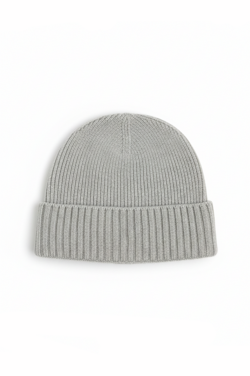 Grey premium cashmere hat
