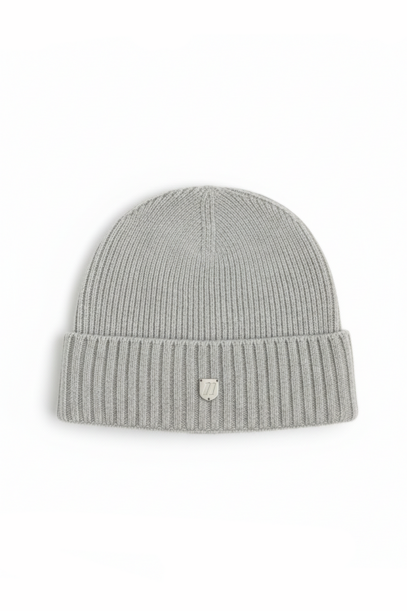 Grey premium cashmere hat