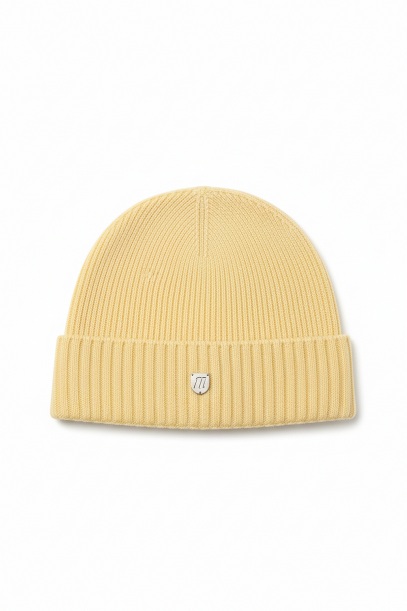 Daffodil yellow premium cashmere hat