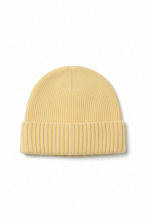 Daffodil yellow premium cashmere hat