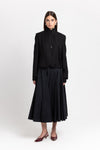 Black herringbone suiting jacket