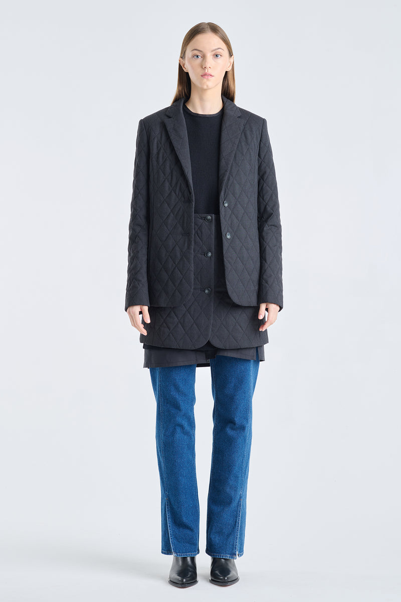 Antracit quilted jacket