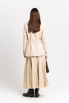 Light beige alpaca wool tailored jacket