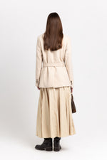 Light beige alpaca wool tailored jacket