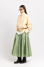 Butter beige soft touch cotton unisex urban jacket