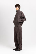 Earth brown soft touch cotton unisex urban jacket
