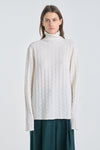 Light ivory extra fine merino pullover