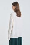 Light ivory extra fine merino pullover