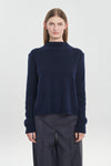 Midnight navy premium cashmere pullover