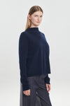 Midnight navy premium cashmere pullover