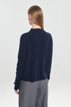 Midnight navy premium cashmere pullover