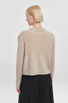 Beige premium cashmere pullover