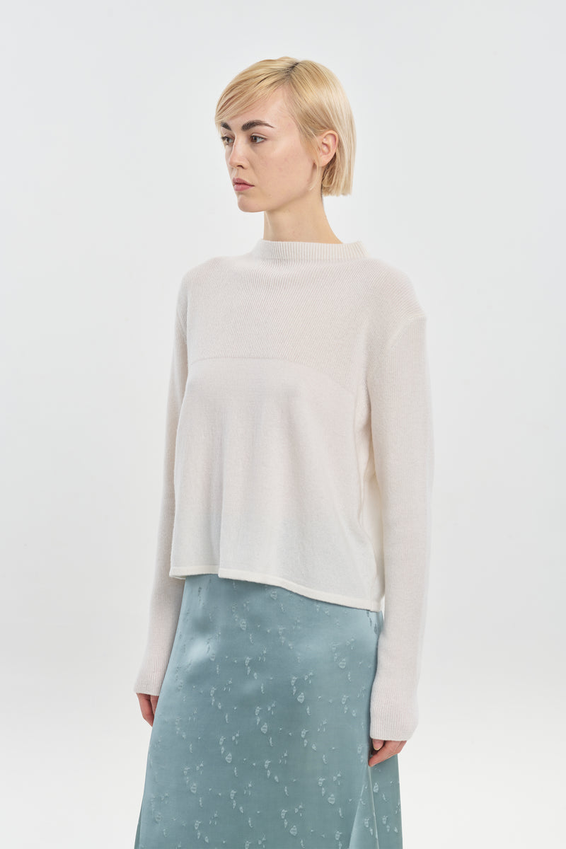 Ivory premium cashmere pullover