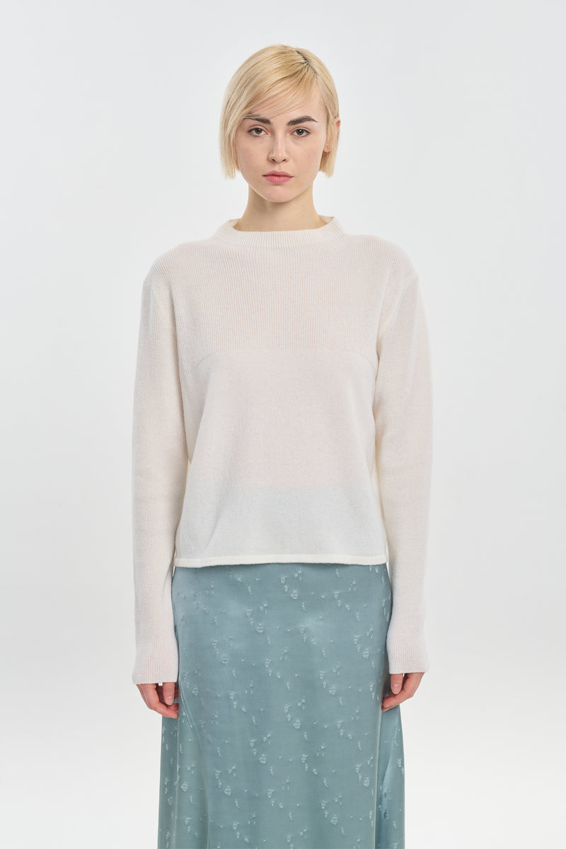 Ivory premium cashmere pullover