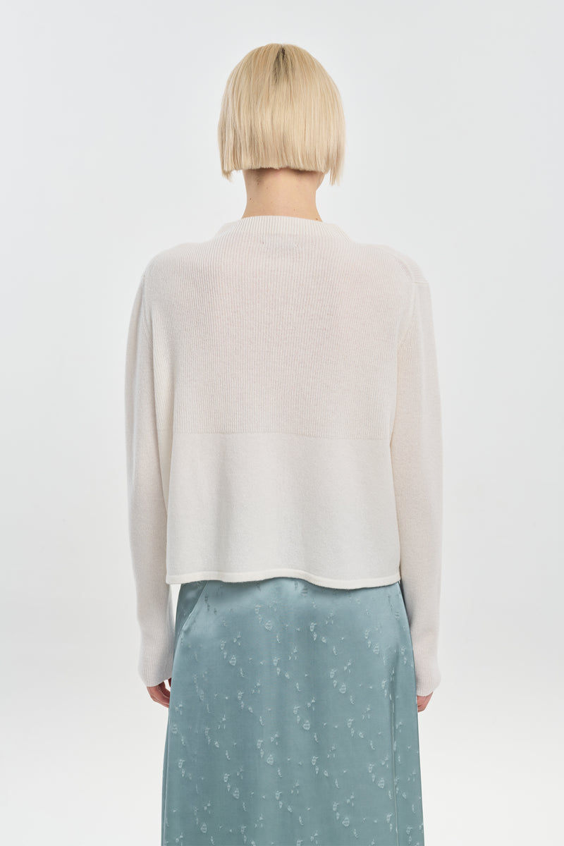 Ivory premium cashmere pullover