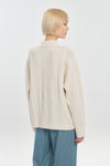 Light ivory extra fine merino chunky sweater