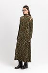 Green mix dress with cutouts