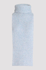 Cloud blue merino blend unisex chunky neck warmer