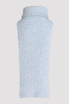 Cloud blue merino blend unisex chunky neck warmer