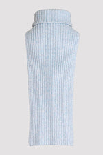 Cloud blue merino blend unisex chunky neck warmer