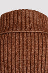 Toffee brown merino blend unisex chunky neck warmer