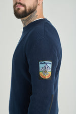 TATRY Navy blue ribbed-knit sweater