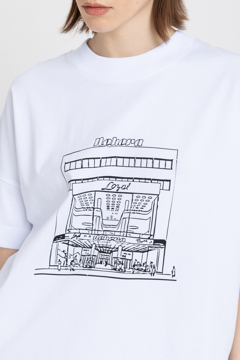 &#x2018;LOYAL HERITAGE&#x2019; White pure cotton oversized t-shirt