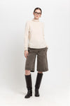 Pearl with grey dawn cashmere lightweight turtleneck