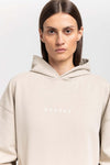 Desert dust cotton ''HEART'' hoodie