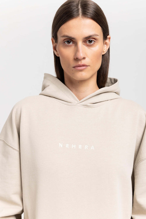 Desert dust cotton ''HEART'' hoodie
