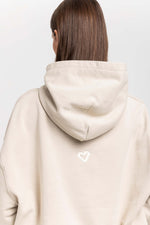 Desert dust cotton ''HEART'' hoodie