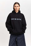 Black cotton ''BLURRED LOGO'' hoodie