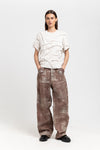 GONOE Brown linen unisex pants