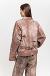 GONOE Brown denim unisex jacket