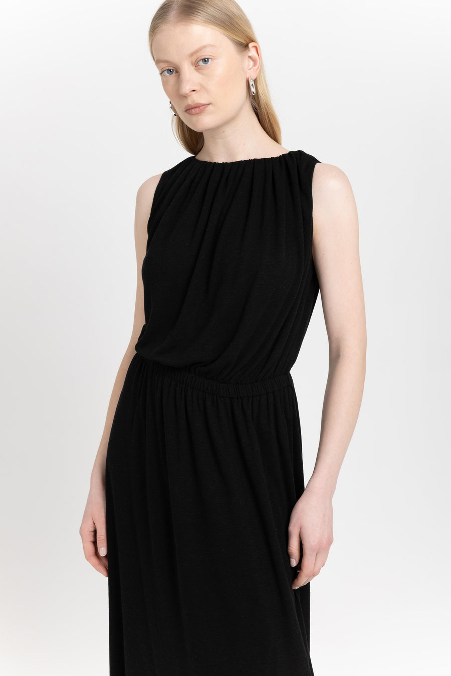 [RRACE] / ☆ Nep linen Dress / Black Black Linen Tank Dress – Ira Lysa